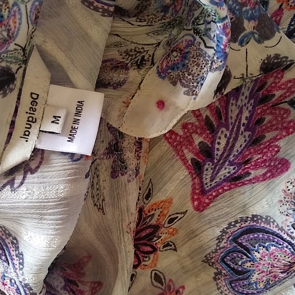 Desigual button up top M - Picture 4 of 4
